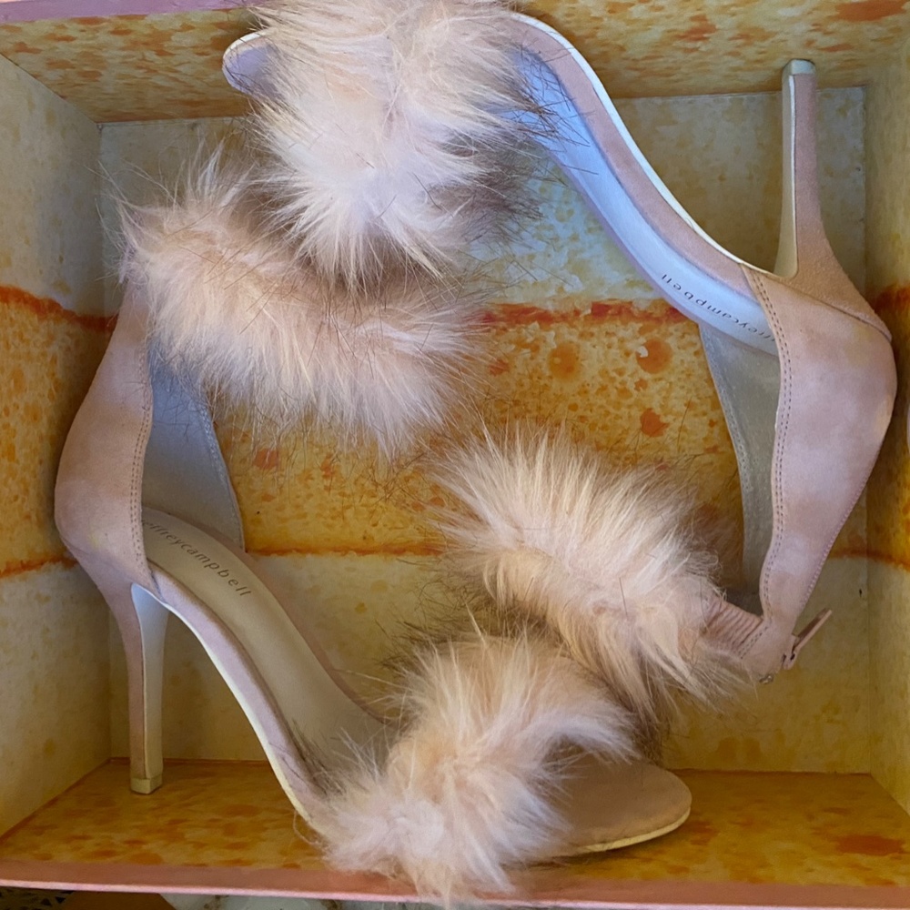 Jeffrey Campbell feather heel